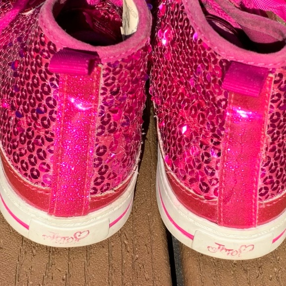 JO JO SIWA GIRLS HIGH TOP SEQUINED SNEAKERS SZ 12 - Picture 6 of 9